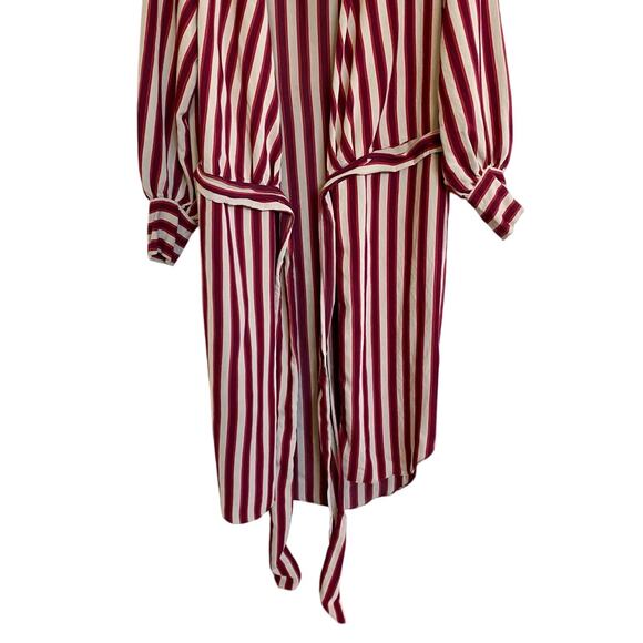 ZARA WOMAN Candy Cane Stripe Mix Stripe Wrap Tunic Top - XS - Picture 10 of 12